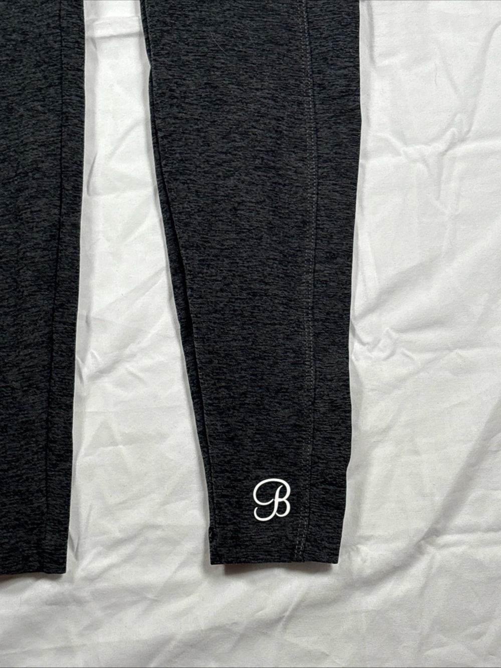 Bombshell Sportswear Heathered Gray High-Waist Support Leggings W/ Pockets - Picture 2 of 10